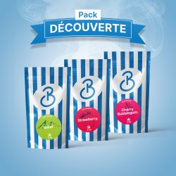 Pack découverte fleurs de CBD Relief, Strawberry et cherry bubblegum. CBD Pas chère